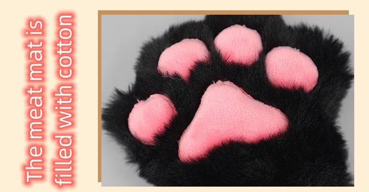 Imitation Lovely Plush Cat Claw Keychain Furry Accessory