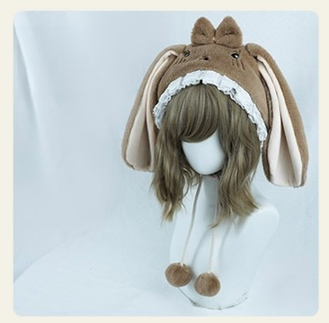 Dropped Ears Rabbit Hat Furry Accessory Lolita Style Hat