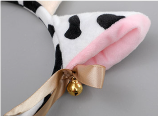 Celebration and Party Fun~ Cartoon Cow Headband and Tail Set