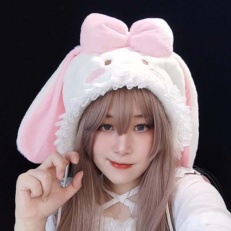 Autumn Winter Cute and Soft Rabbit Ears Warm Hat 20596:284890