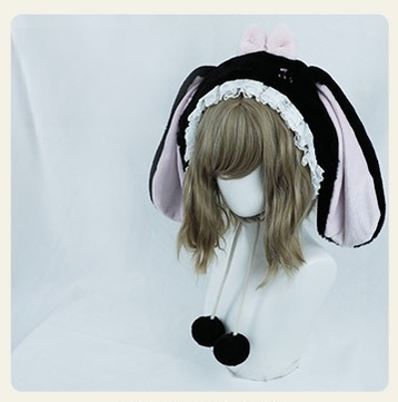 Dropped Ears Rabbit Hat Furry Accessory Lolita Style Hat