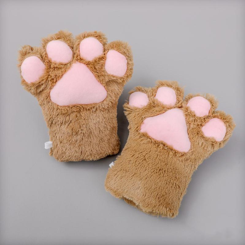 Japanese Style Cute Plush Cat Performance Paw Set Multicolors