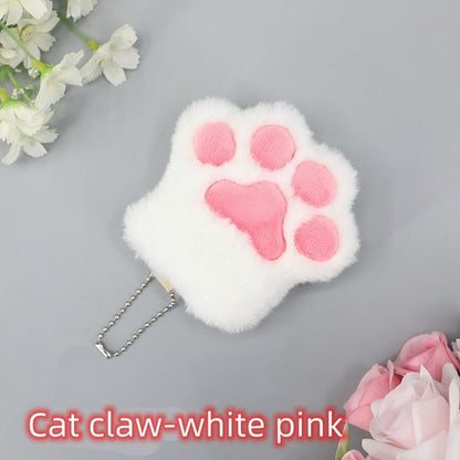 Imitation Lovely Plush Cat Claw Keychain Furry Accessory