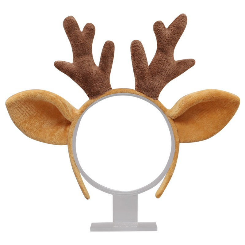 Deer Ears And Antlers Hairband Christmas Headwear Cosplay Accessory