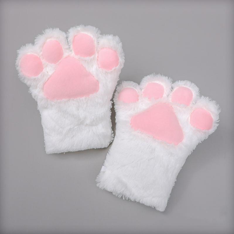 Japanese Style Cute Plush Cat Performance Paw Set Multicolors