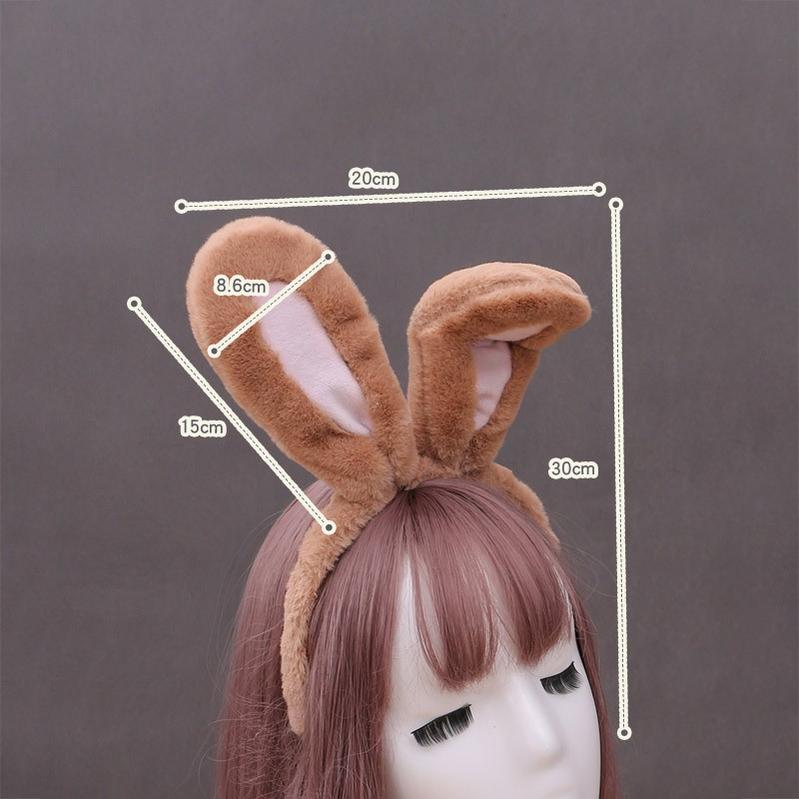 JK Uniform Rabbit Ears Hair Hoop Furry Cos Accessories