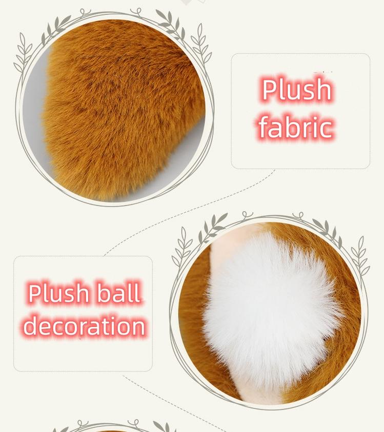 Kigurumi Accessories Lovely Plush Ball Fox Ear Hoop