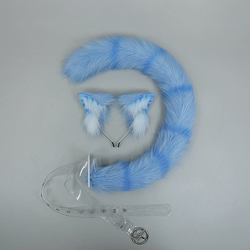 Simulated Fluffy Cat Ears Hairband Tails Furry Accessories