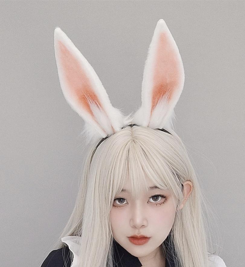 Realistic Animal Ears Bunny Headband Rabbit Ear Hairband KC Accessory