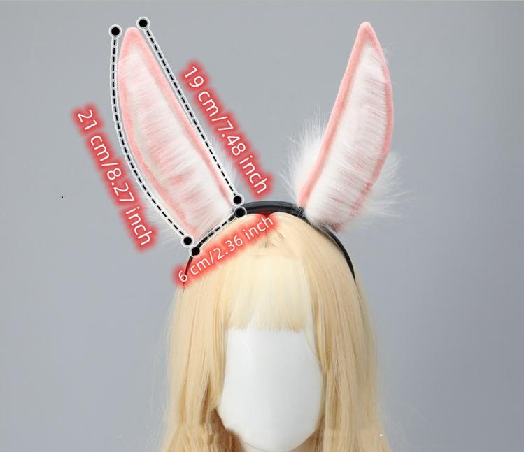 Movable and Rechargeable Electric Plush Rabbit Ear Hairband