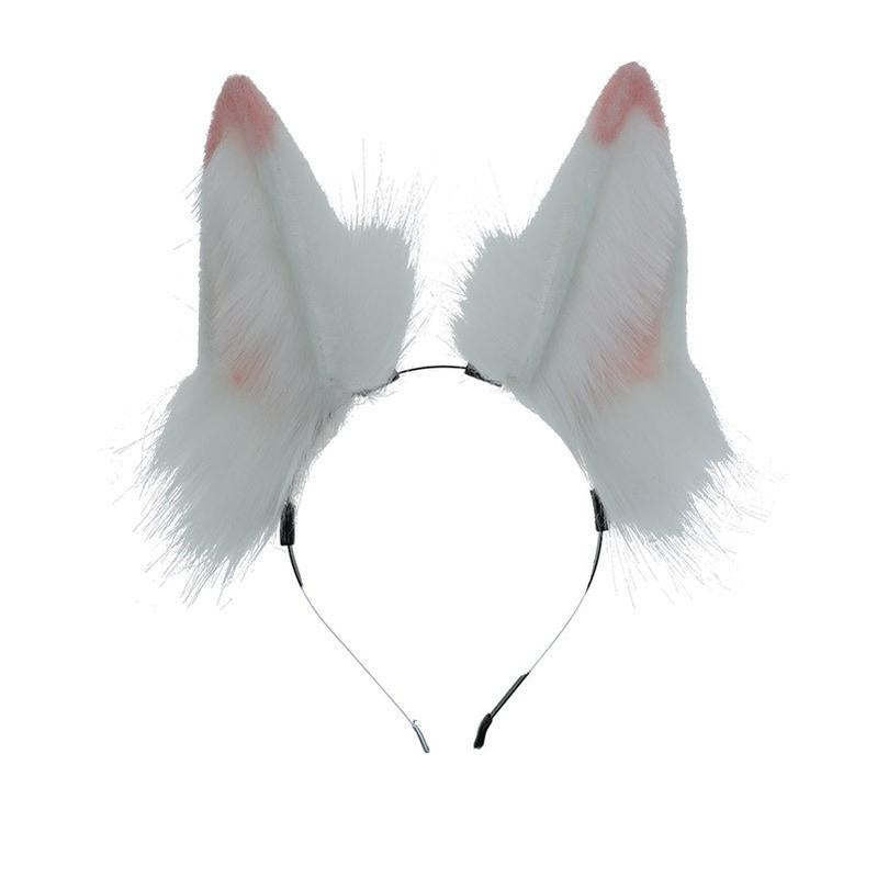 Furry Accessories Ears Hairband White Fox Kigurumi Accessories