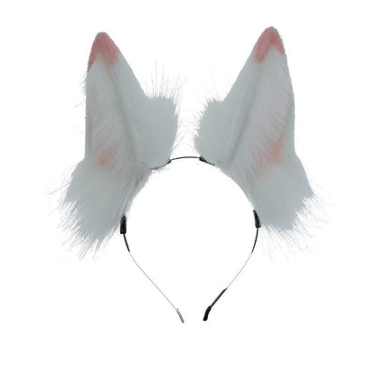 Furry Accessories Ears Hairband White Fox Kigurumi Accessories