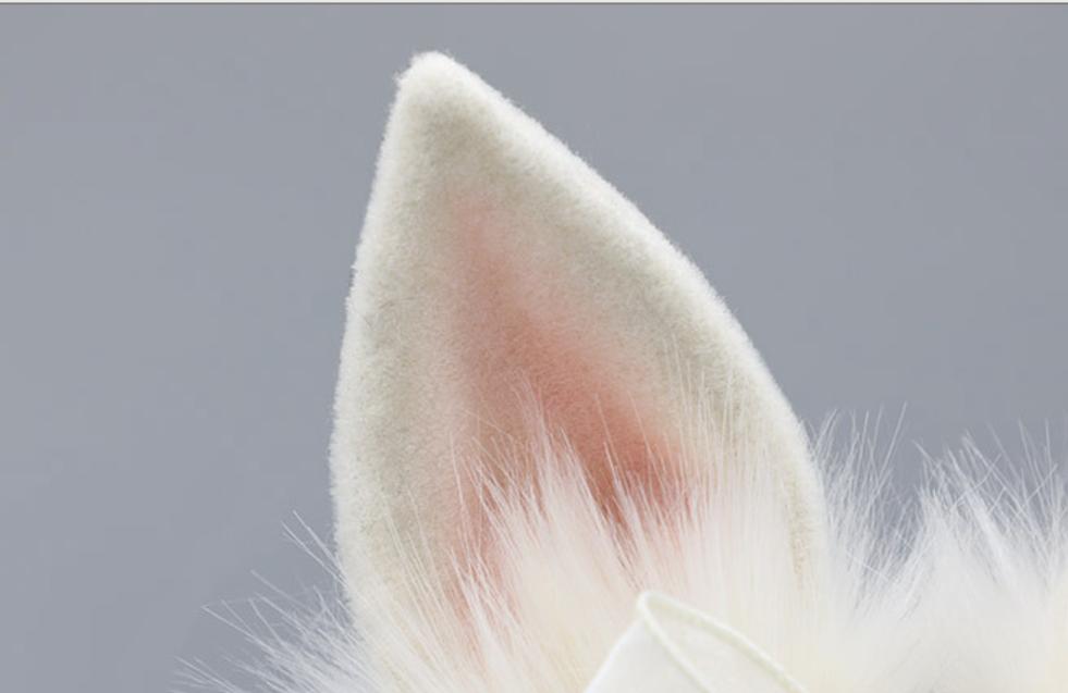 Rabbit Plush Ears Hair Lace Cosplay Accessories 20594:284872