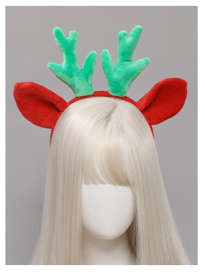 Deer Ears And Antlers Hairband Christmas Headwear Cosplay Accessory