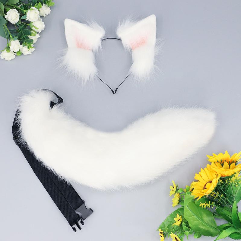 Plush Dog Ears And Tail Suit Cosplay Accessory 20290:280754