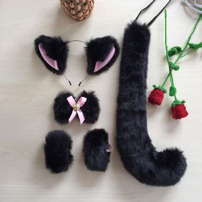 Five Piece Set Kawaii Fox Ear Fox Tail